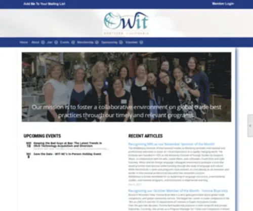 Wit-NC.com(Our mission) Screenshot