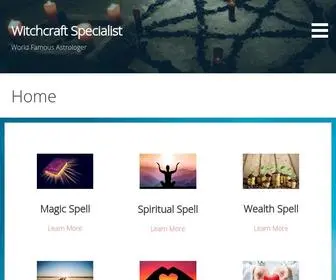 Witchcraftspecialist.com(Witch Specialist) Screenshot