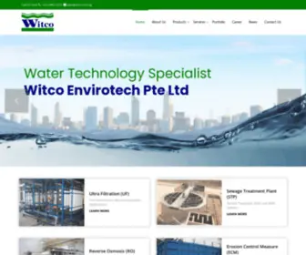 Witco.com.sg(Water Filtration) Screenshot