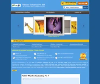 Witcollubricants.com(Witmans Industries) Screenshot