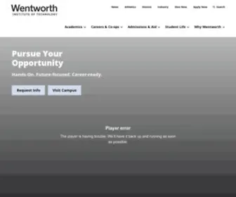 Wit.edu(Wentworth Institute of Technology) Screenshot