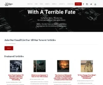 Withaterriblefate.com(With A Terrible Fate) Screenshot