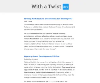 Withatwist.dev(With a Twist.dev) Screenshot