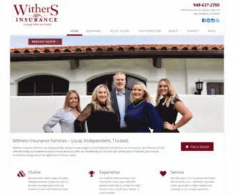 Withersins.com(Withers Insurance Services) Screenshot