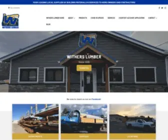 Witherslumber.com(Lumber Yard) Screenshot