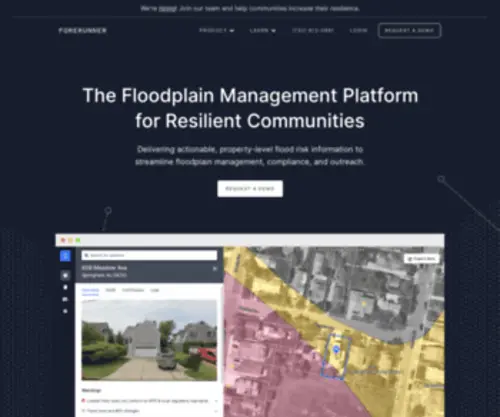 Withforerunner.com(Your Floodplain Management Platform) Screenshot