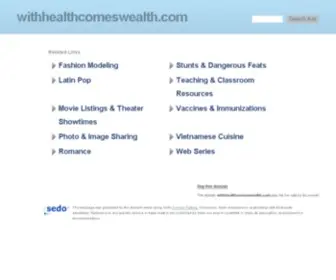 Withhealthcomeswealth.com(With Health) Screenshot