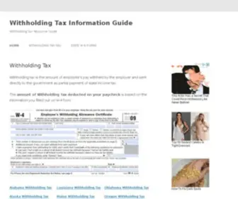 Withholdingtax.org(Withholding Tax) Screenshot