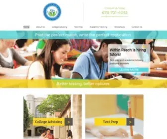 Withinreacheducation.com(College Prep Consultants in Atlanta) Screenshot