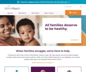 Withinreachwa.org(All families deserve to be healthy) Screenshot
