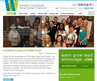 Withit.org(WithIt professional women in the home furnishing industries) Screenshot