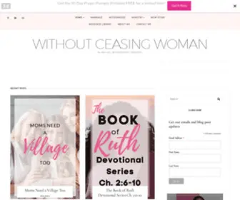 Withoutceasingwoman.com(Without Ceasing Woman) Screenshot