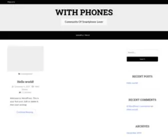 Withphones.com(Community Of Smartphone Lover) Screenshot