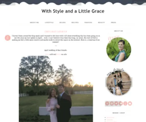 Withstyleandalittlegrace.com(With Style and a Little Grace) Screenshot