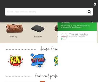 Withwishes.com(Wedding Invitation & Gifting Store) Screenshot