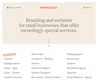 Withwonderly.com(Branding and Design) Screenshot
