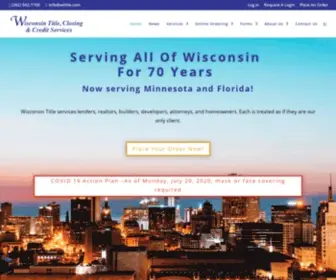 Wititle.com(Wisconsin Title) Screenshot