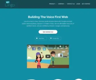 Witlingo.com(Build on the Voice First Web) Screenshot