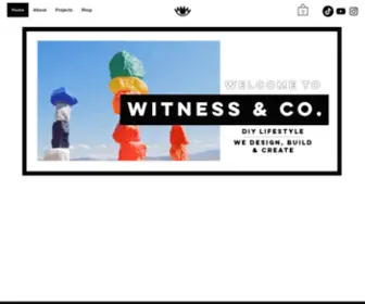 Witnessandco.com(Lifestyle Brand) Screenshot
