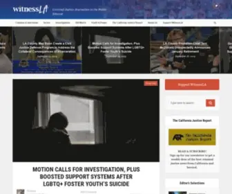 Witnessla.com(Criminal Justice Journalism in the Public Interest) Screenshot