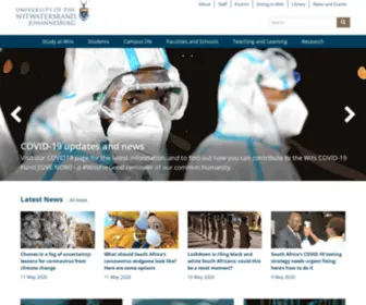 Wits.co.za(Wits University) Screenshot