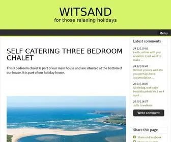 Witsandview.com(This 3 bedroom chalet) Screenshot