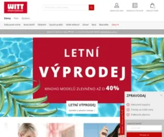 Witt-International.cz(Dámské a pánské oblečení) Screenshot