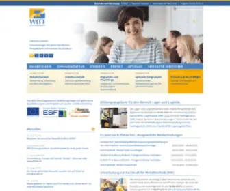 Witt.de(Umschulung und berufliche Weiterbildung in Auerbach im Vogtland bei der Witt Schulungszentrum GmbH) Screenshot