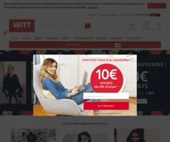 Witt.fr(Magasin Vêtements femme en ligne) Screenshot