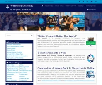 Wittenborg.eu(Wittenborg University of Applied Sciences) Screenshot