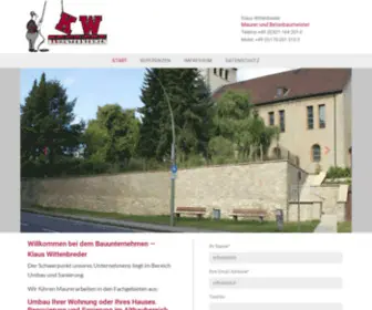 Wittenbreder-Bau.de(Bauunternehmen Bielefeld) Screenshot