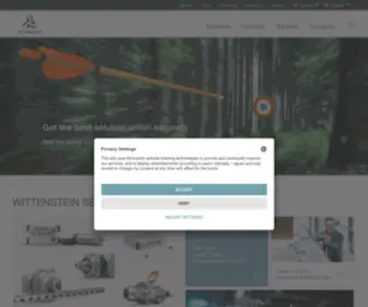 Wittenstein-Group.com(WITTENSTEIN offers all main technologies for electromagnetic drive systems) Screenshot