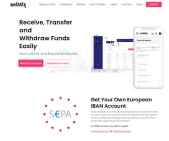 Wittix.com(European IBAN Account) Screenshot