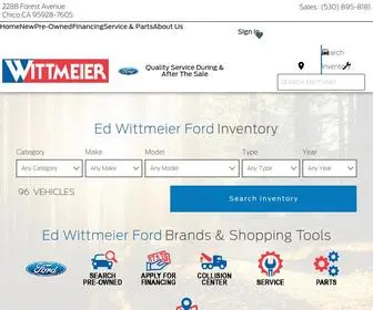 Wittmeierford.com(Ed Wittmeier Ford in Chico) Screenshot