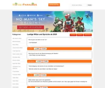 Witze-Paradies.de(Lustige Witze zum totlachen) Screenshot