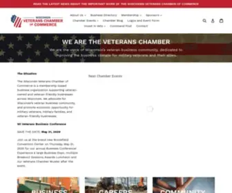 Wiveteranschamber.org(Wisconsin Veterans Chamber of Commerce) Screenshot