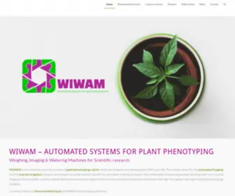 Wiwam.be(Automated systems for plant phenotyping) Screenshot