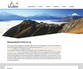 Wiwanni.ch(Klettern und Bergsteigen rund um die Wiwannihütte) Screenshot