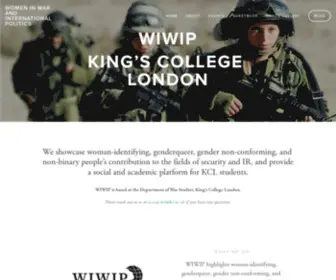 Wiwip-KCL.com(Women in War and International Politics) Screenshot