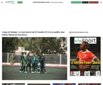 Wiwsport.com(L'actualité du sport sénégalais) Screenshot
