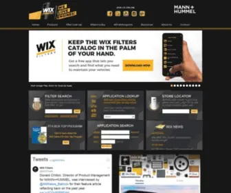 Wixfilters.com(WIX Filters) Screenshot