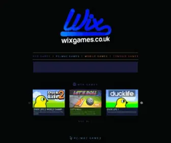 Wixgames.co.uk(Wix Games free online flash games) Screenshot