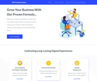 Wixmywebsite.com(Wix Training Academy) Screenshot