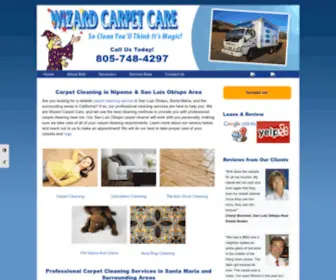 Wizardcarpetcare.com(San Luis Obispo Carpet Cleaning) Screenshot