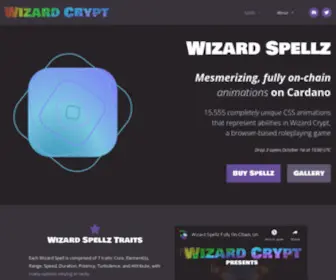 Wizardcrypt.com(Wizard Spellz on) Screenshot