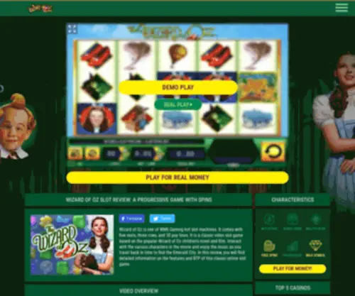 Wizardofozslots.org(Wizardofozslots) Screenshot