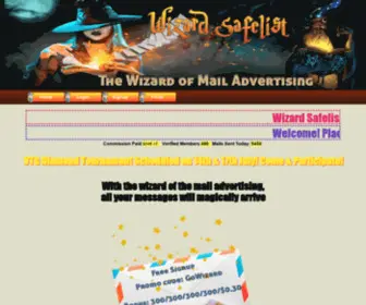 Wizardsafelist.com(Wizard Safelist) Screenshot