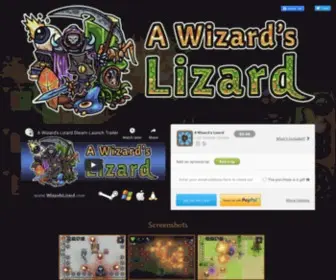 Wizardslizard.com(A Wizard's Lizard) Screenshot