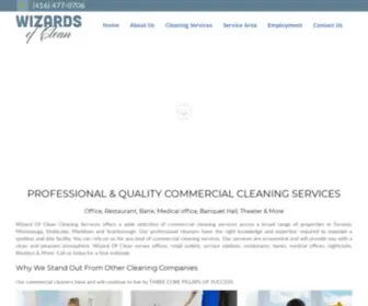 Wizardsofclean.ca(Commercial & Office Cleaning Services Toronto & GTA) Screenshot