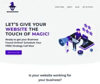 Wizardworks.agency(Building Websites & Relationships To Grow Your Business) Screenshot